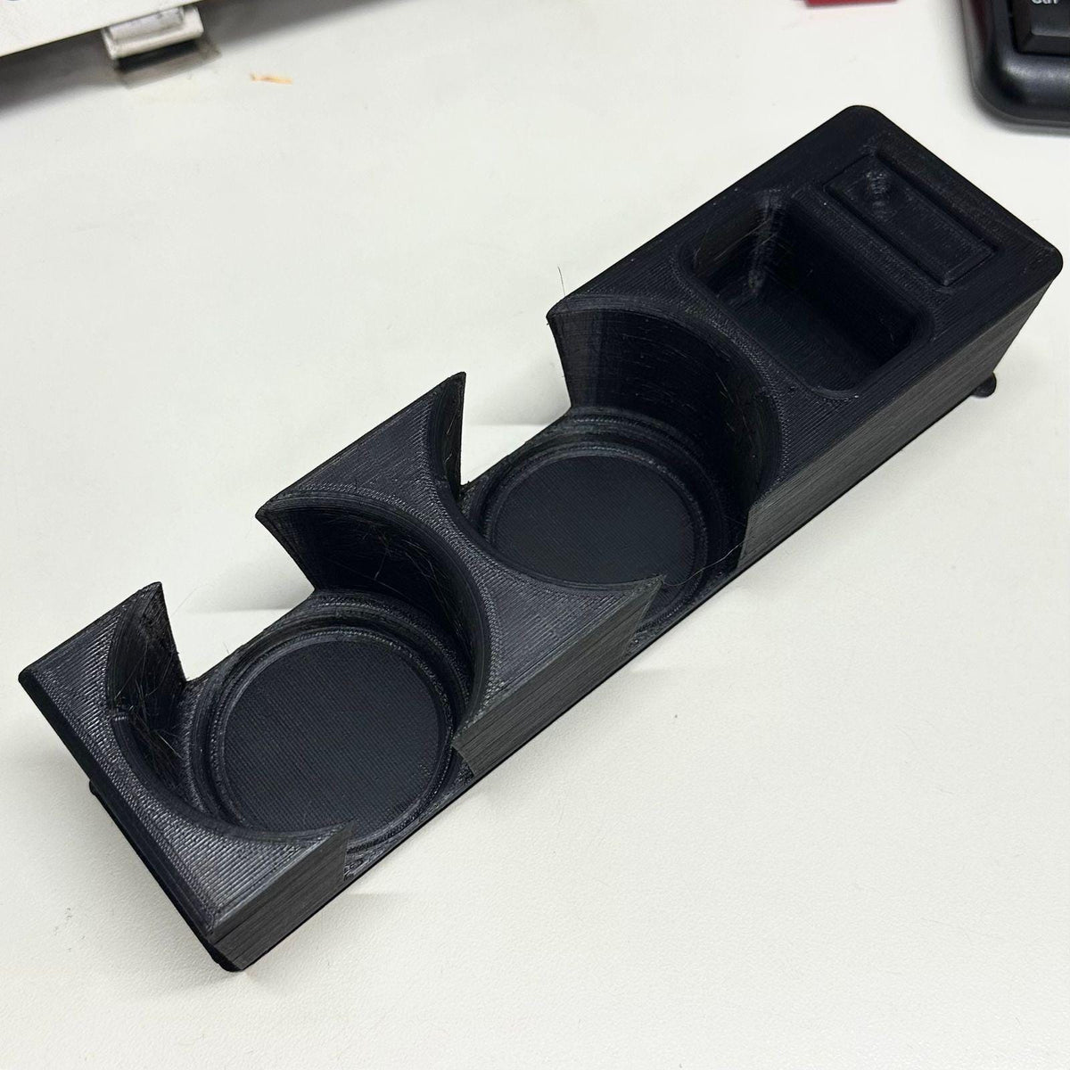 Portavasos consola BMW E36 con monedero y botón — vista 7