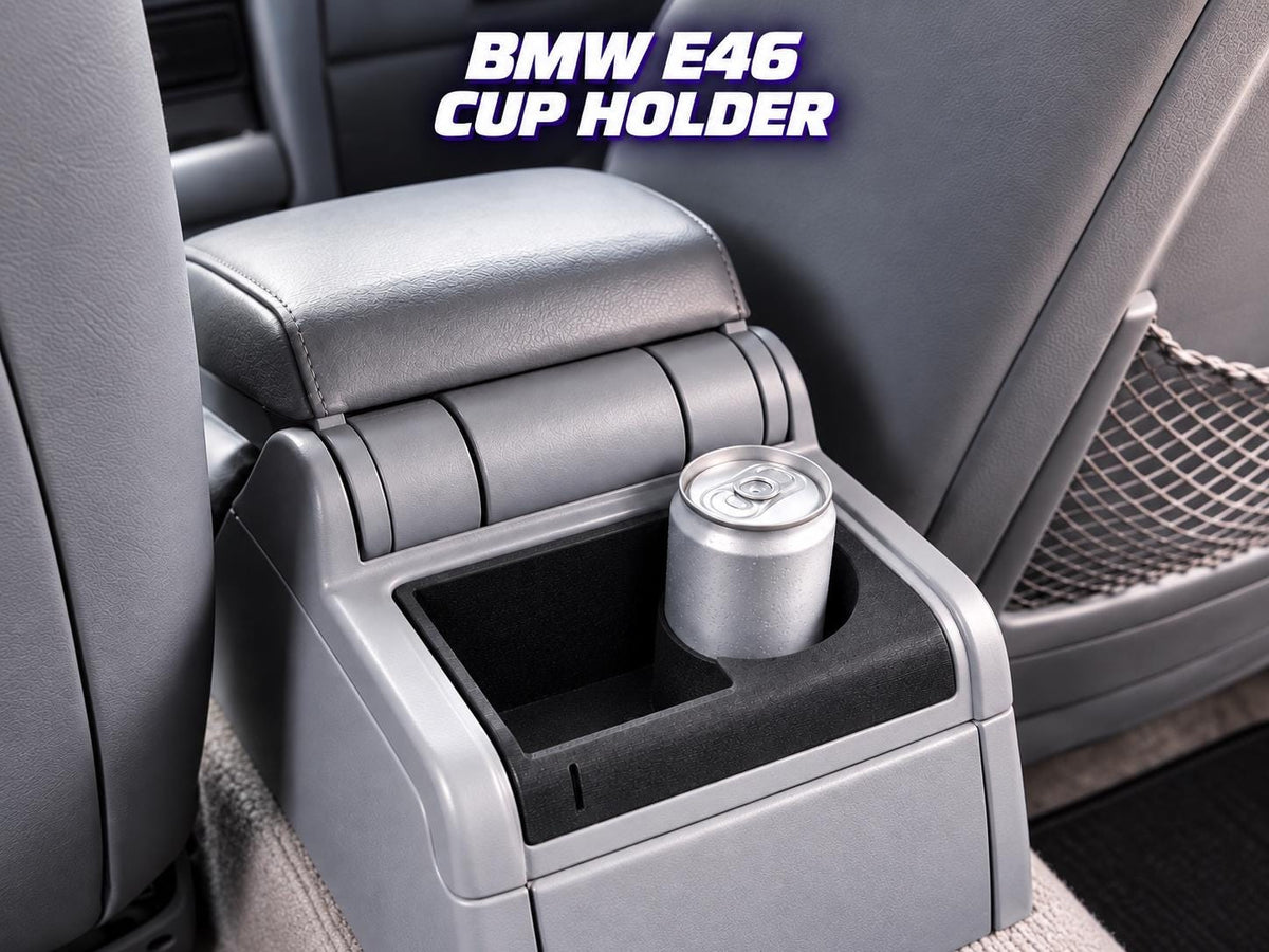 Portavasos trasero con bandeja BMW E46 — vista 1